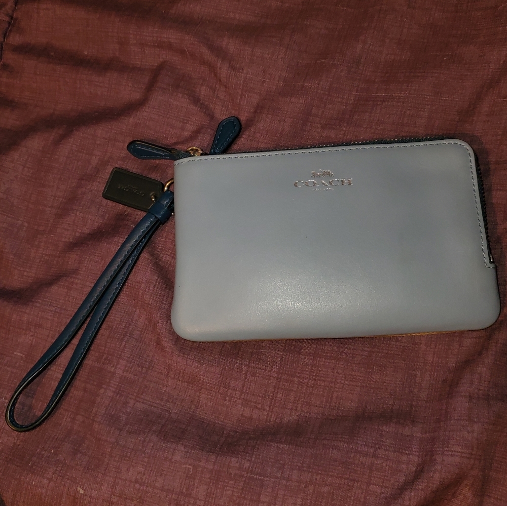 Coach Colorblock Double zip wristlet
